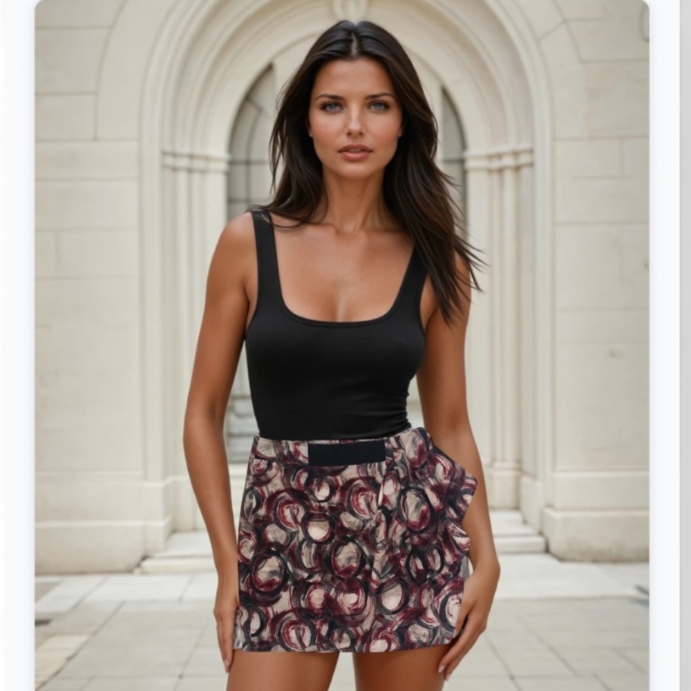Simply Vera Wang exaggerated ruffle mini skirt 6